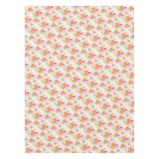 Aquarelle Lily Alstroemeria péruvienne nappe (Devant)