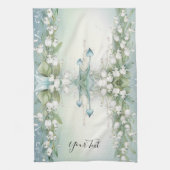 Aquarelle Lily de la Vallée Serviettes de cuisine (Vertical)