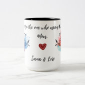 Aquarelle Lily Floral Mug pour maman (Centre)