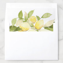 Aquarelle Linge d'enveloppe en amalfi citron