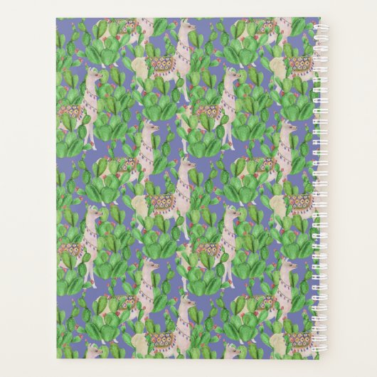 Aquarelle Llama & Catus Motif (Dos)