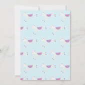 Aquarelle Llama thème Baby shower Merci (Dos)