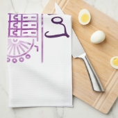 Aquarelle Londres Big Ben Serviette de cuisine - b (Quart Plié)