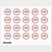 Aquarelle Luau Merci Stickers Favoriser (Feuille)