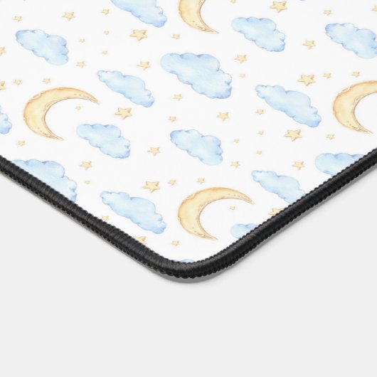 Aquarelle Lune étoiles et nuages Motif (Coin)