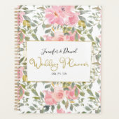 Aquarelle Lush Blush rose Wedding planner Floral (Devant)