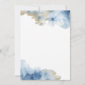 Aquarelle Lux Faire-part de mariage 5 po x 7 po (Dos)