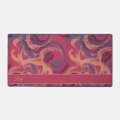 Aquarelle Magenta & Colorée Frottant Personnalisée (Recto)