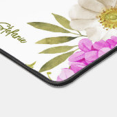 Aquarelle Magenta Hydrangeas Floral Personnalisé (Coin)