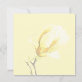 Aquarelle Magnolia Blossom Calligraphie Merci (Dos)