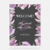 Aquarelle Magnolia Floral Mariage Bienvenue (Recto)