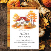 Aquarelle Maison d'automne Moving Faire-part