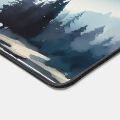 Aquarelle Majestueuse montagne enneigée (Coin)