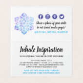 Aquarelle Mandala Carte de remerciements métaphysi (Inside Unfolded)