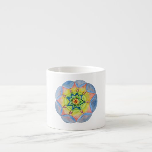 Aquarelle mandala good Morning Mug (Devant)