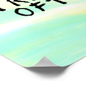 Aquarelle "Mange bien, Voyage souvent" Poster (Coin)