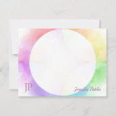 Aquarelle manuscrite Script Monogramme Modèle (Devant)