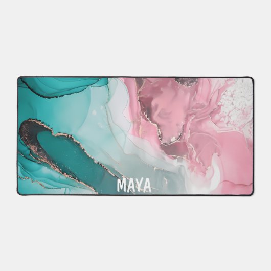 Aquarelle Marbre Personnalisé Nom Du Script De (Recto)