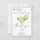 Aquarelle Margarita Merci douche nuptiale (Devant)