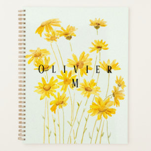 aquarelle marguerite jaune