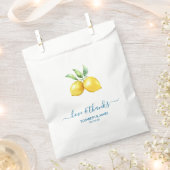 Aquarelle Mariage citron Favoriser Sacs (Coupé)