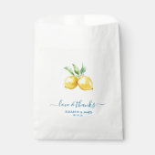 Aquarelle Mariage citron Favoriser Sacs (Devant)