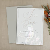 Aquarelle Mariage de colibri Enregistrer la carte