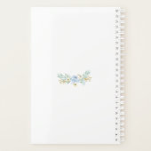 Aquarelle Mariage Floral bleu (Dos)