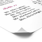 Aquarelle Mariage Floral Poster (Coin)