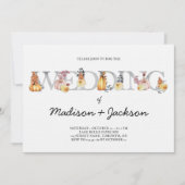 Aquarelle Mariage lanterne Invitation d'automne (Devant)