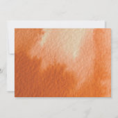 Aquarelle Mariage lanterne Invitation d'automne (Dos)