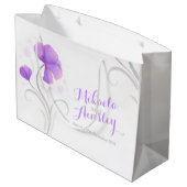 Aquarelle mariage marié mariés sac cadeau nommé (Dos Angle)