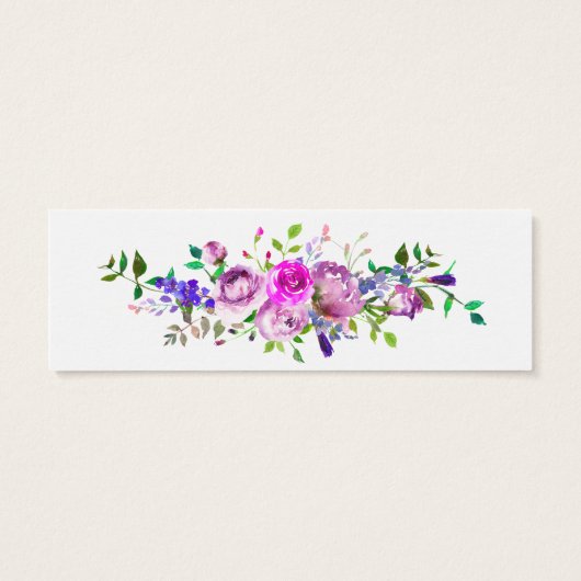 Aquarelle Mariage ultra violette RSVP (Dos)