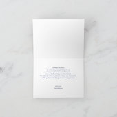 Aquarelle Marine Boho Floral Carte de remerciement (Intérieur)