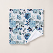 Aquarelle Marine Botanique (Gant de toilette)