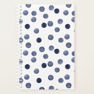 Aquarelle marine cercles pois main pointé sur la