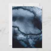 Aquarelle marine et or 40e anniversaire invitation (Dos)