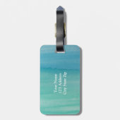 Aquarelle marine m et mrs étiquette bagage de voya (Dos Vertical)