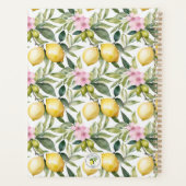 Aquarelle méditerranéenne en fleur de citron itali (Dos)