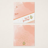 Aquarelle Mer et salutations Ancres Étoiles Cadeau (Devant & derrière)