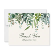 Aquarelle Merci Feuille 
