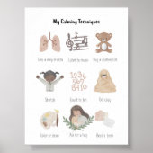 Aquarelle Mes Techniques de Calme Poster (Devant)