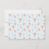 Aquarelle mignonne Axolotl Merci photo (Dos)