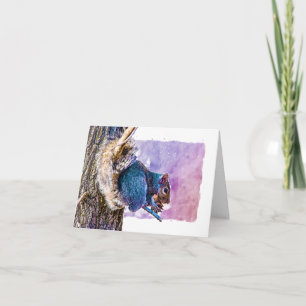 Aquarelle mignonne d'écureuil violet Toute Occasio