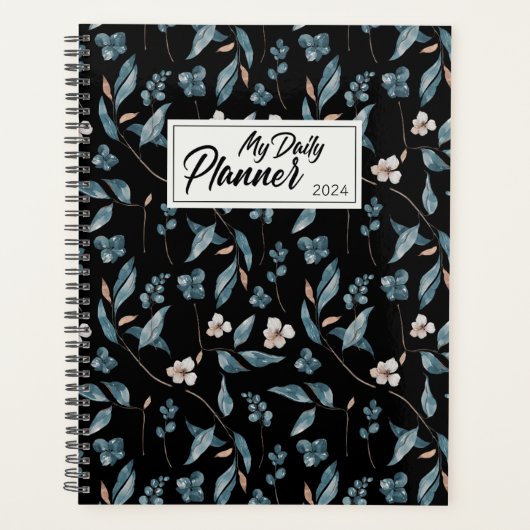 Aquarelle mignonne Fleurs Bleues (Devant)