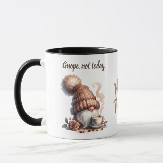 Aquarelle mignonne Gnome Café Mug (Gauche)