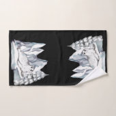 Aquarelle mignonne Hiver merveilleux Snowflakes (Serviette à main)