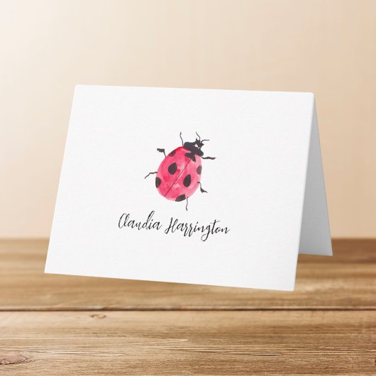Aquarelle mignonne Ladybug Peint à la main Art de