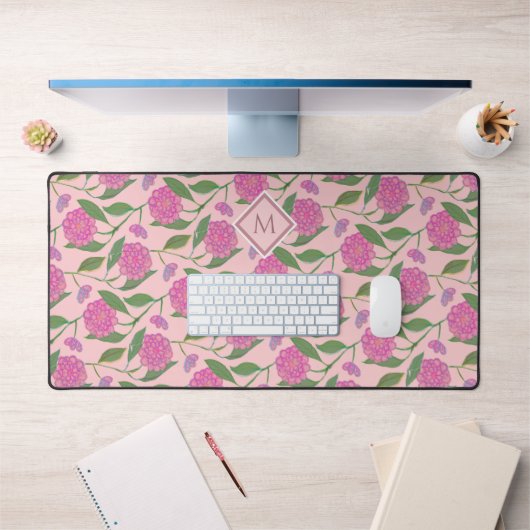 Aquarelle mignonne Liberty Floral Motif Fille Rose (Bureau 1)