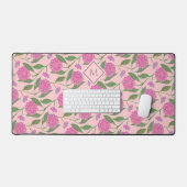 Aquarelle mignonne Liberty Floral Motif Fille Rose (Clavier et souris)